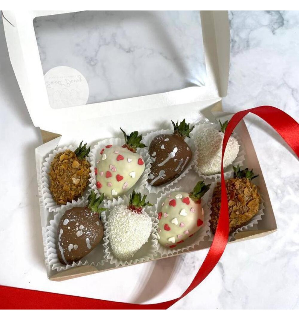 Клубника в шоколаде: коробочка / набор Из 8шт